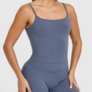 Oner Active softmotion strappy mid tank - granite blue